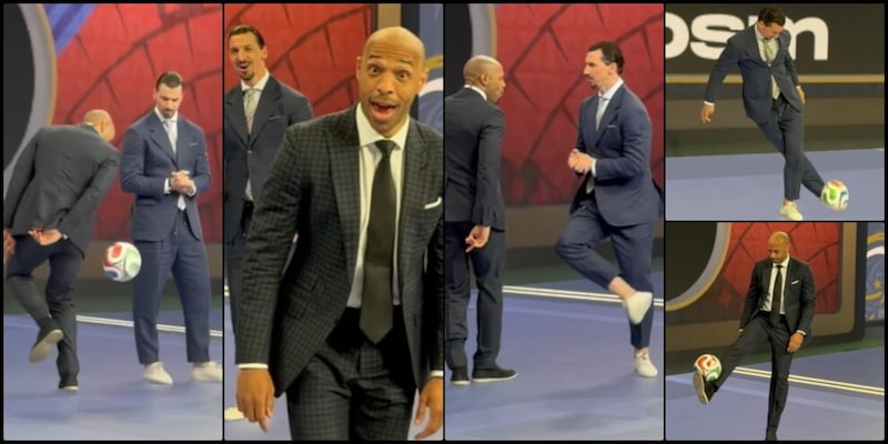 "Il Joga bonito non &egrave; morto": Henry e Ibrahimovic incantano al Mondiale, magie in studio&nbsp;