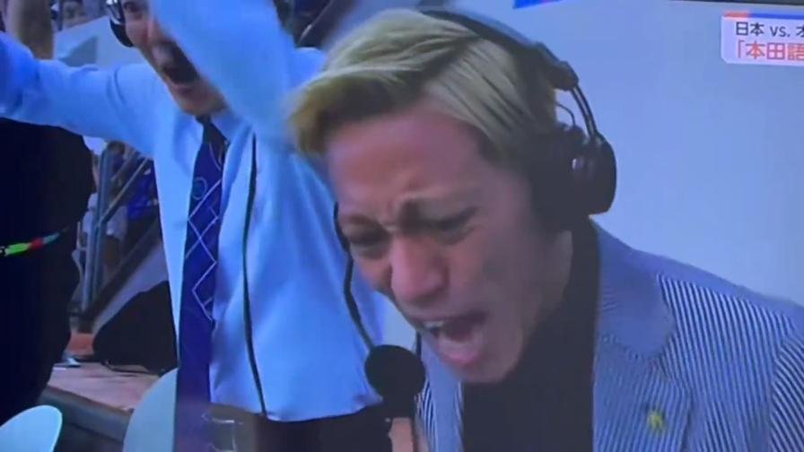 Il Giappone segna il gol del pareggio, Honda impazzisce in telecronaca