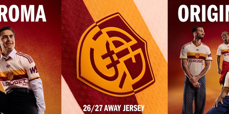 Roma, abbi Pietas: svelata la nuova maglia away 2026-27 firmata Adidas