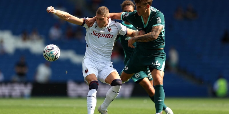 Dovbyk delude con il Bologna: il Brighton vince 1-0. La punta ex Roma non tira mai in porta