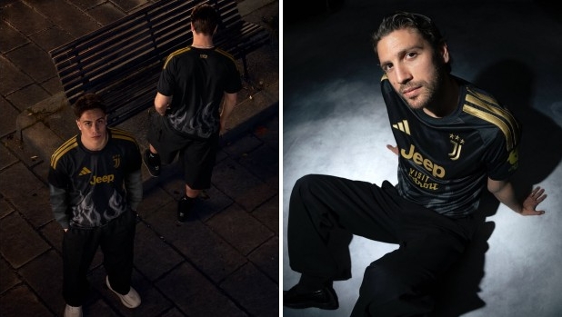 Juve: nero con le fiamme, ecco la terza maglia