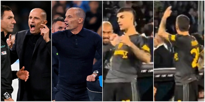 Allegri espulso e senza giacca, Mancini lo imita cos&igrave;: lo sfott&ograve; &egrave; virale