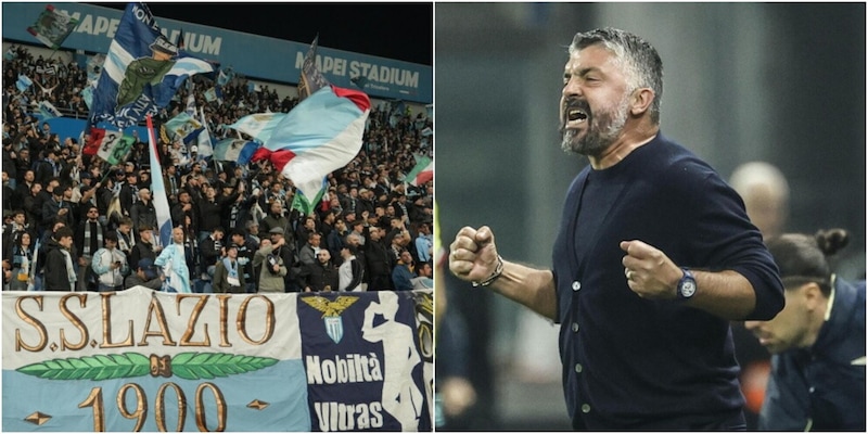 I tifosi regalano un coro a Gattuso, lui dalla panchina reagisce cos&igrave;: la scena che dice tutto della Lazio di oggi