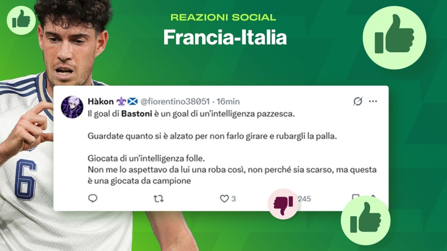 Francia-Italia, "Donnarumma monumentale", Bastoni riconquista i tifosi: i commenti sui social
